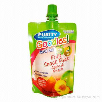 Fashionable Food-grade Spout Pouch for Liquid, Harmless for Health